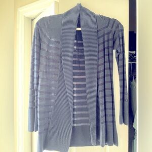 Banana Republic Women’s Navy Striped Cardigan, Size Small